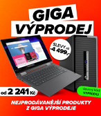 GIGA Vyprodej na NTB a PC! Az – 4 499 Kc SLEVA!