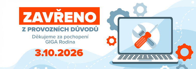 v sobotu zavřeno z provozních důvodů